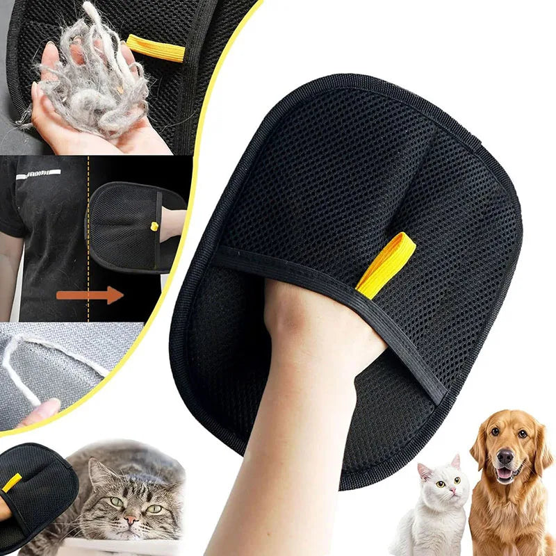 🐾 Pet Hair Removal Gloves – Reusable Double-Sided Beauty Grooming Mitts ✨ | Carpet & Furniture Fur Cleaner Tool for Dogs & Cats 🐶🐱