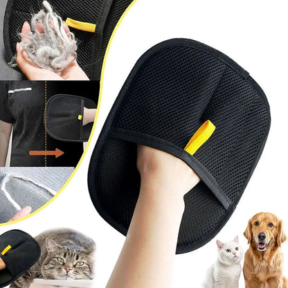 🐾 Pet Hair Removal Gloves – Reusable Double-Sided Beauty Grooming Mitts ✨ | Carpet & Furniture Fur Cleaner Tool for Dogs & Cats 🐶🐱
